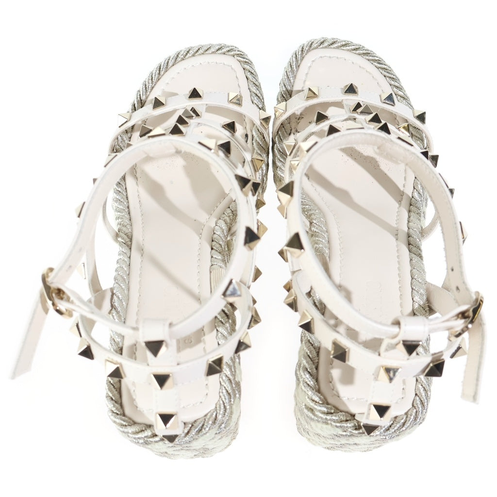 VALENTINO(ヴァレンティノ) ■ロックスタッズ サンダル 白 レディース
