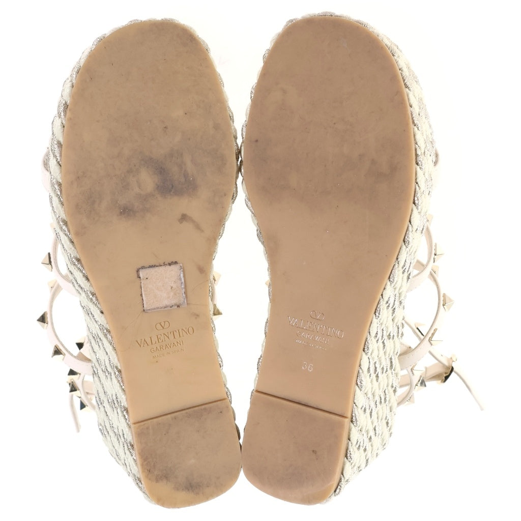 VALENTINO(ヴァレンティノ) ■ロックスタッズ サンダル 白 レディース