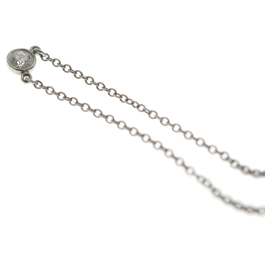 TIFFANY & Co.(ティファニー) バイザヤード 1Pダイヤ ネックレス ペンダント チェーン プラチナ Pt950 レディース