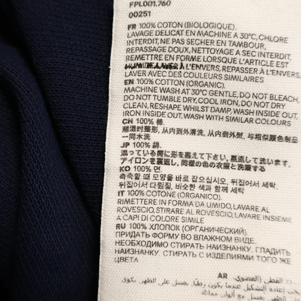 ami paris(アミパリス) ワンポイントハートロゴ 半袖ポロシャツ レディース ネイビー