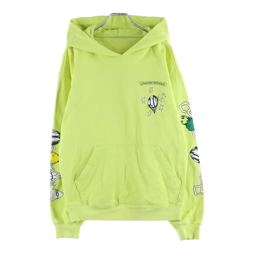 CHROME HEARTS(クロムハーツ) MATTY BOY PPO LINK HOODIE マッティボーイ ロゴ プルオーバーパーカー イエロー #L レディース