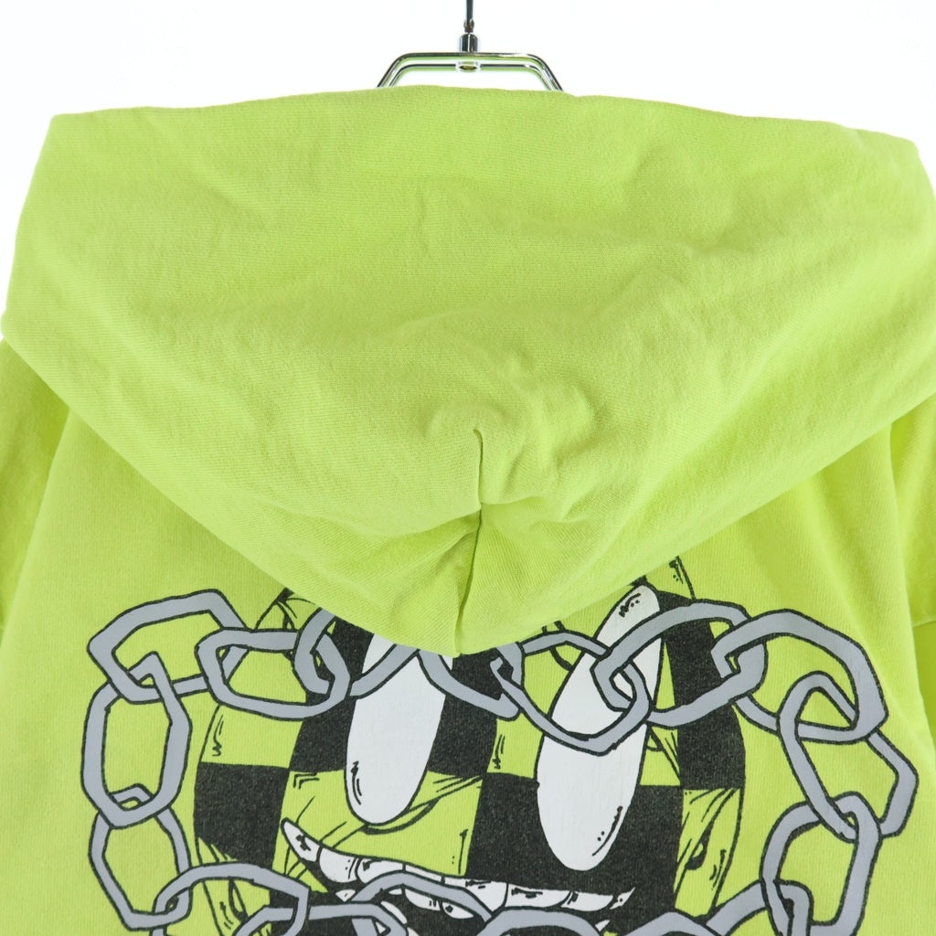 CHROME HEARTS(クロムハーツ) MATTY BOY PPO LINK HOODIE マッティボーイ ロゴ プルオーバーパーカー イエロー #L レディース