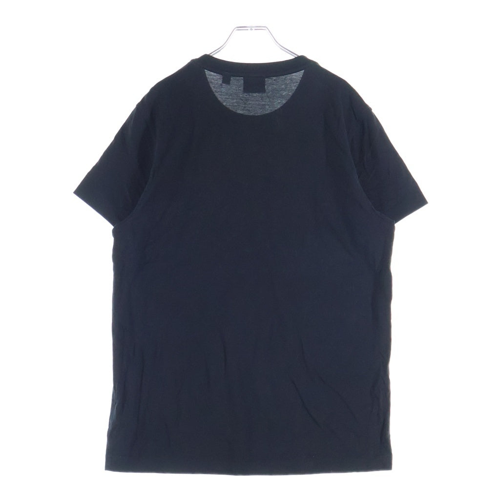 BURBERRY(バーバリー) ロゴワッペン刺繍 クルーネック半袖Tシャツ カットソー ブラック #L 8052965 レディース