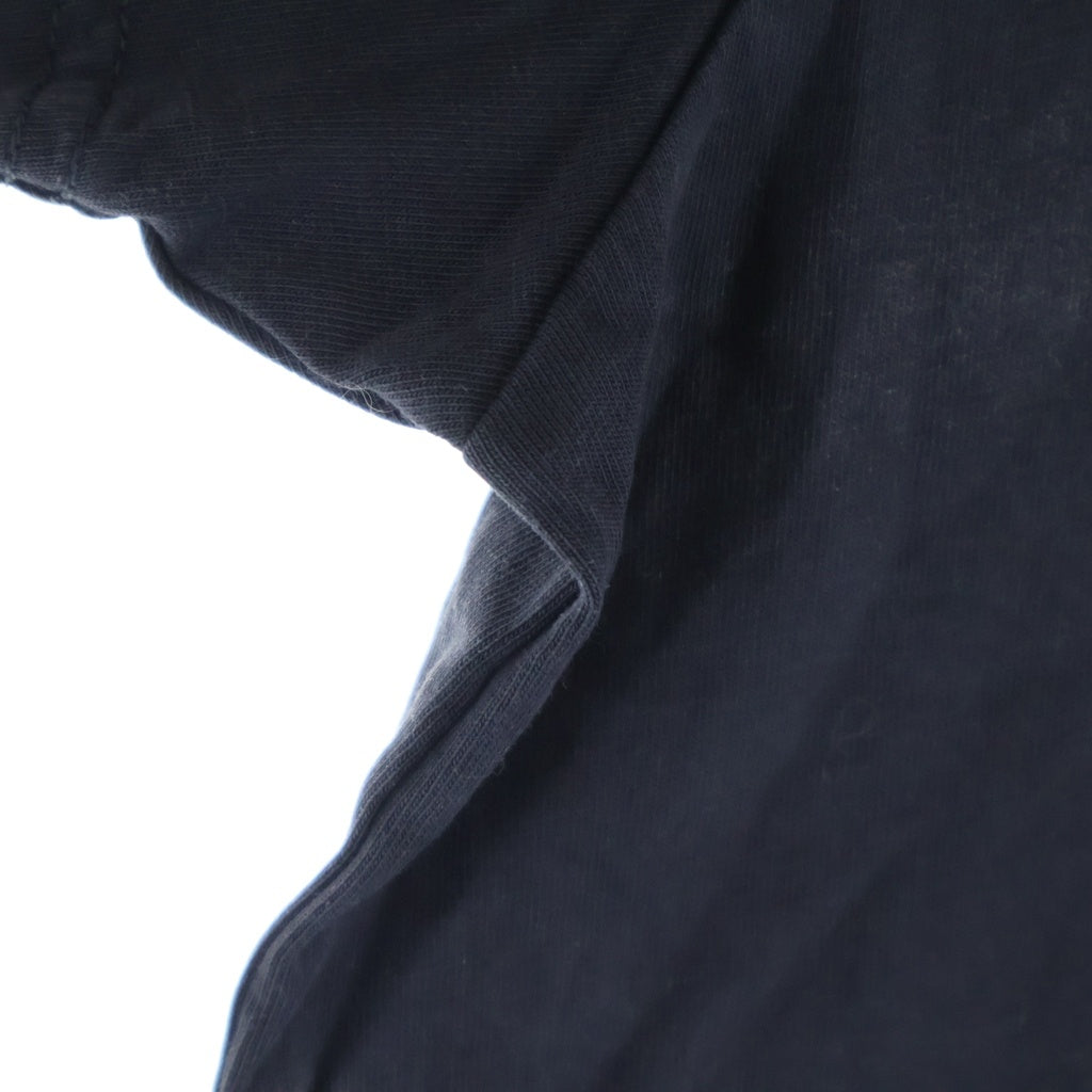 ALEXANDER WANG(アレキサンダーワン) 立体ロゴ エンボス ウォッシュ加工 クルーネック半袖Tシャツ カットソー ダークグレー #L レディース