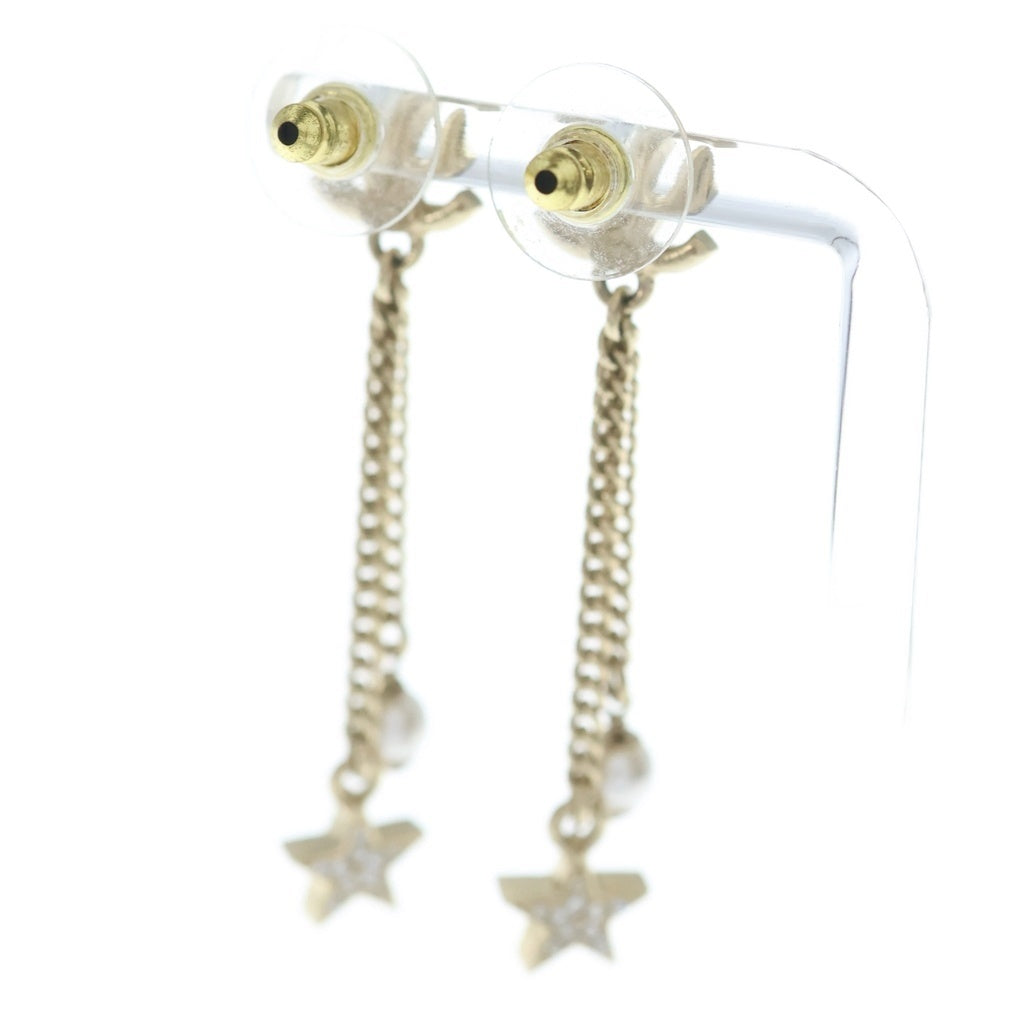 CHANEL(シャネル) F23 A ココマーク ラインストーン パールピアス GP レディース