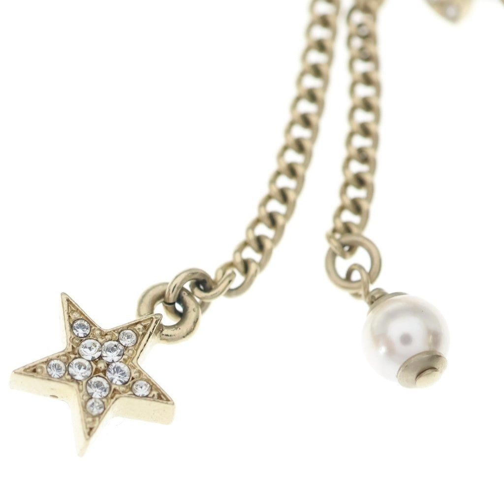 CHANEL(シャネル) F23 A ココマーク ラインストーン パールピアス GP レディース