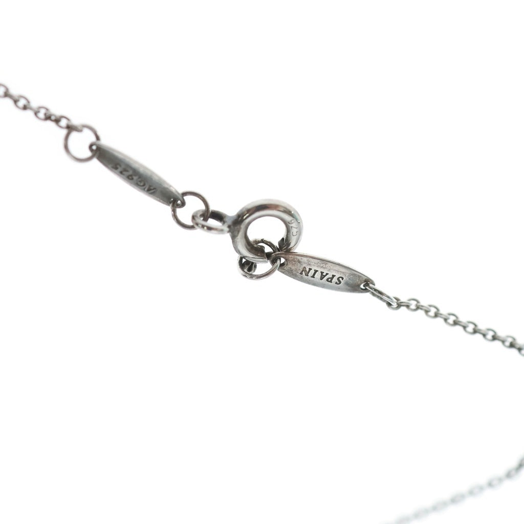 TIFFANY & Co.(ティファニー) バイザヤード ピンクサファイア ネックレス ペンダント チェーン シルバー×ピンク Ag925 レディース
