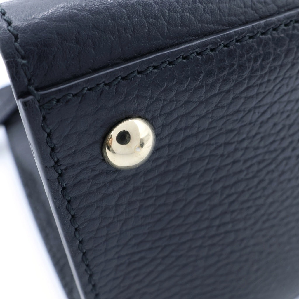 GUCCI(グッチ) ソーホー 2WAYショルダーバッグ ハンドバッグ ブラック レザー 607722 ゴールド金具 レディース