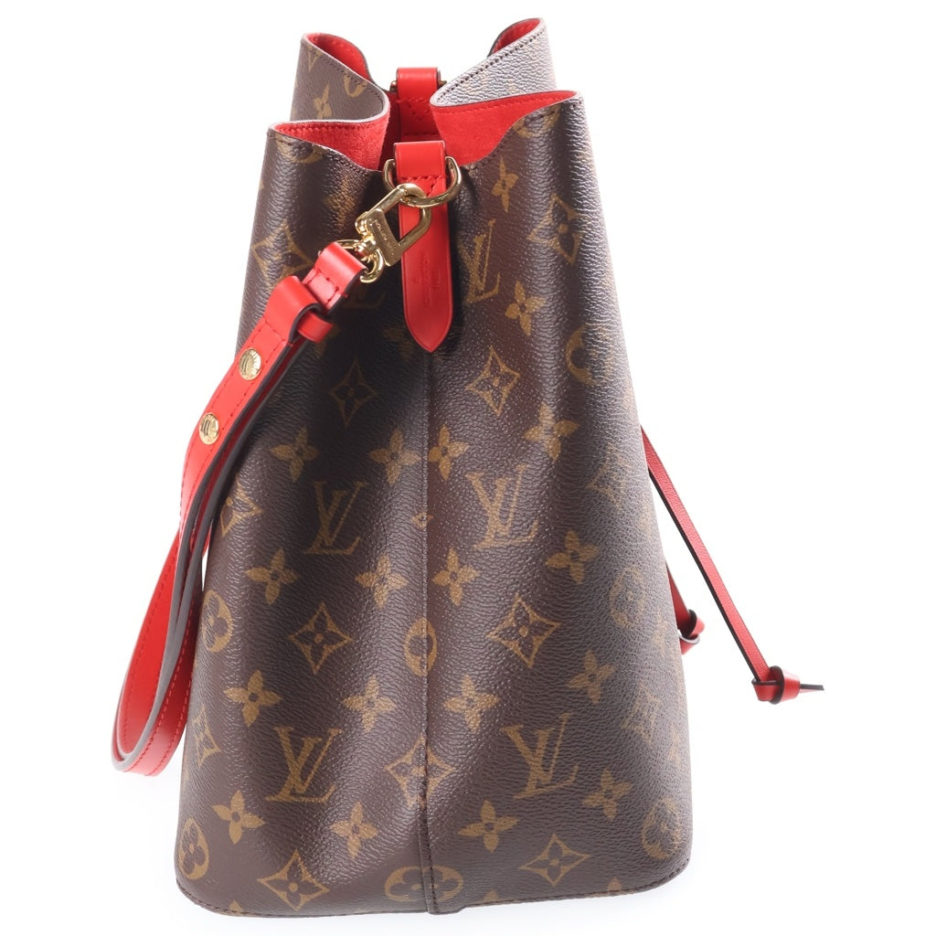 LOUIS VUITTON(ルイヴィトン) ネオノエMM ショルダーバック 2way モノグラム PVCレザー ブラウン/レッド M44021 レディース