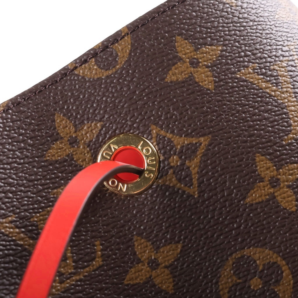 LOUIS VUITTON(ルイヴィトン) ネオノエMM ショルダーバック 2way モノグラム PVCレザー ブラウン/レッド M44021 レディース