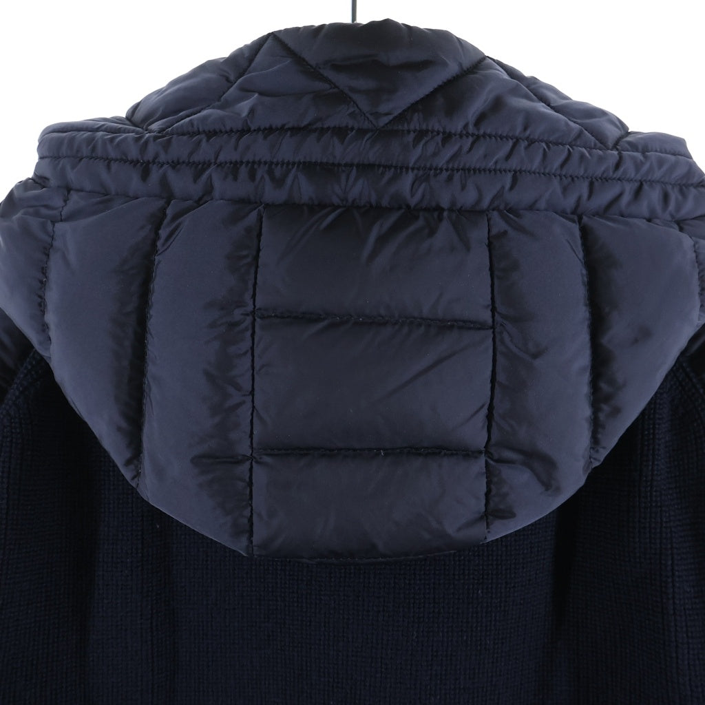 MONCLER(モンクレール) MAGLIONE TRICOT E20919402800 ニット切替カーディガン ジャケット ネイビー