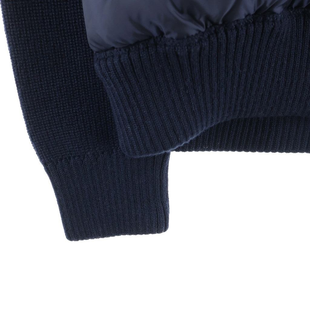 MONCLER(モンクレール) MAGLIONE TRICOT E20919402800 ニット切替カーディガン ジャケット ネイビー