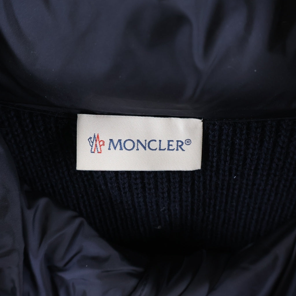 MONCLER(モンクレール) MAGLIONE TRICOT E20919402800 ニット切替カーディガン ジャケット ネイビー