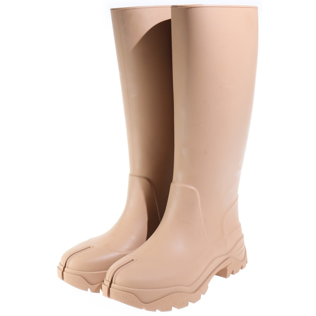 Maison Margiela(メゾンマルジェラ) 24SS TABI RAIN BOOT タビ レインブーツ ラバー シューズ スプリットトゥ ブラウン系 S58WW0159 レディース