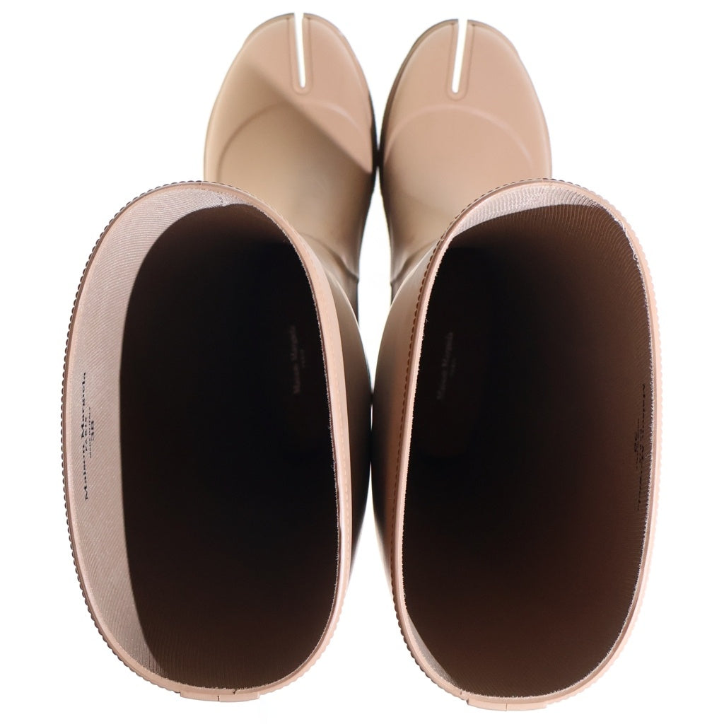 Maison Margiela(メゾンマルジェラ) 24SS TABI RAIN BOOT タビ レインブーツ ラバー シューズ スプリットトゥ ブラウン系 S58WW0159 レディース