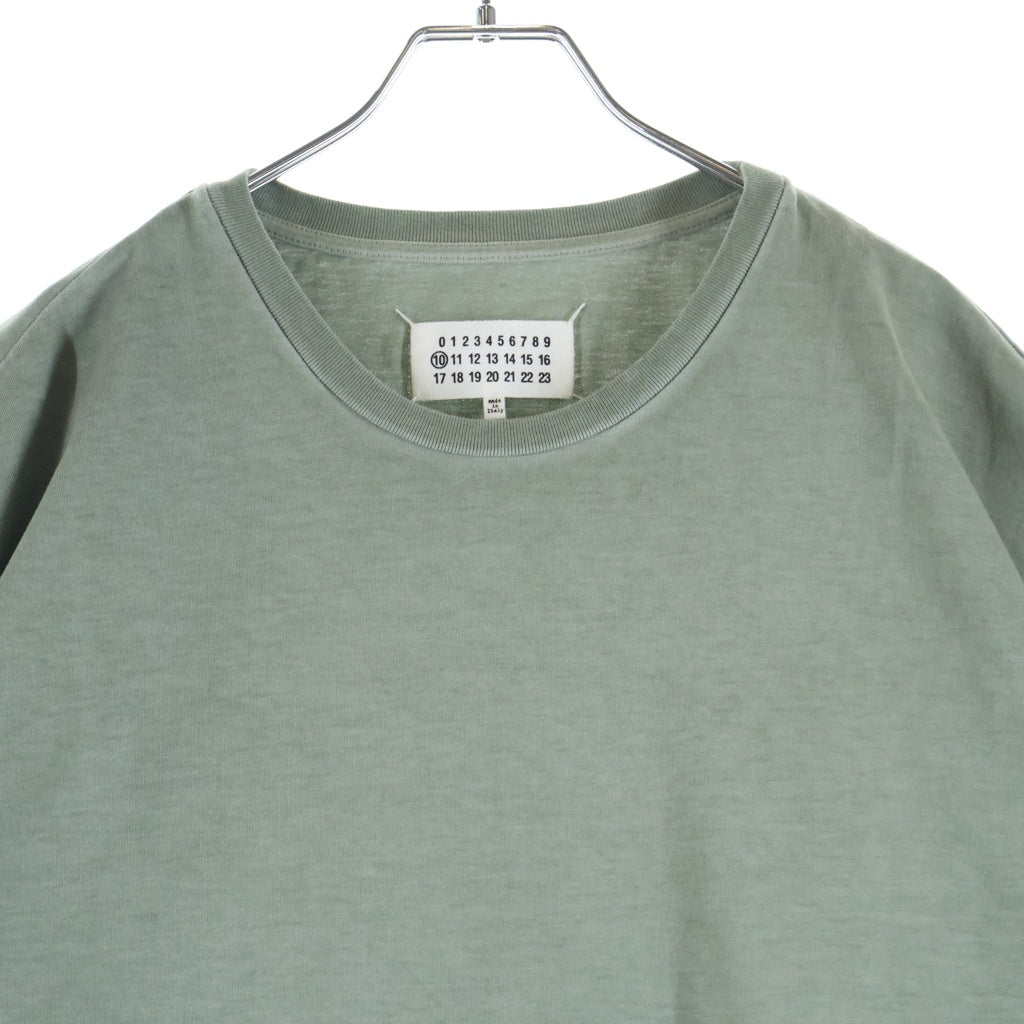 Maison Margiela(メゾンマルジェラ) オーバーサイズ クルーネック半袖Tシャツ カットソー グリーン #44 S50GC0646 S23883