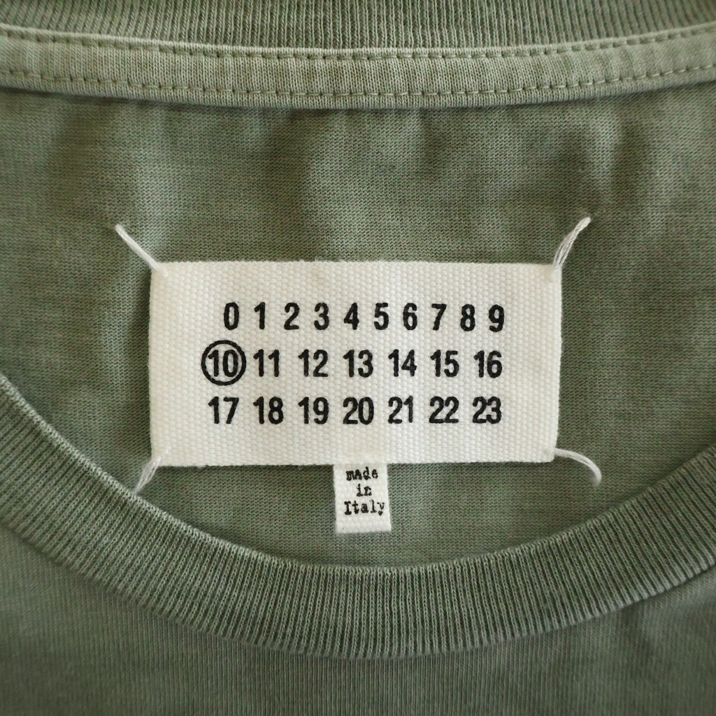 Maison Margiela(メゾンマルジェラ) オーバーサイズ クルーネック半袖Tシャツ カットソー グリーン #44 S50GC0646 S23883