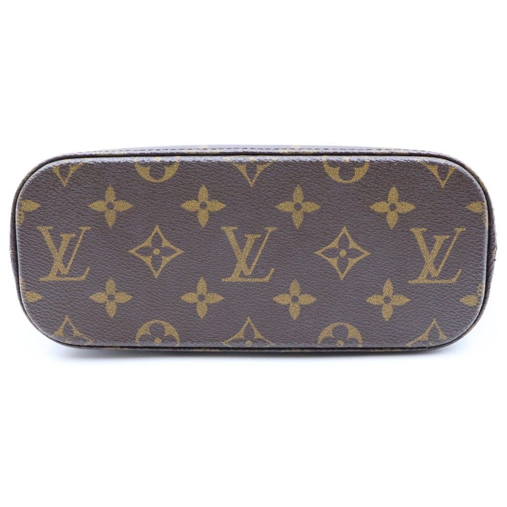 LOUIS VUITTON(ルイヴィトン) モノグラム ヴァヴァンPM ハンドバッグ ミニトートバッグ ブラウン レザー×PVC M51172 ゴールド金具 レディース