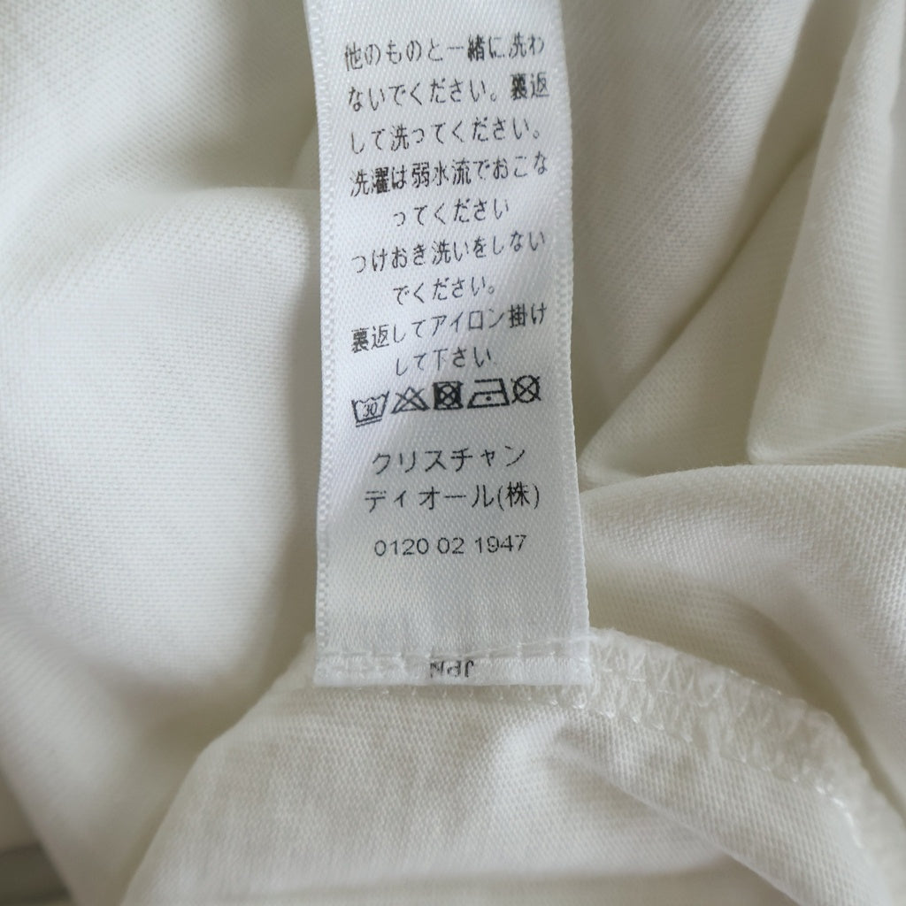 Christian Dior(クリスチャンディオール) キッズ フロントロゴ刺繍半袖コットンTシャツ カットソー ホワイト #13 2SBM13TEEN レディース
