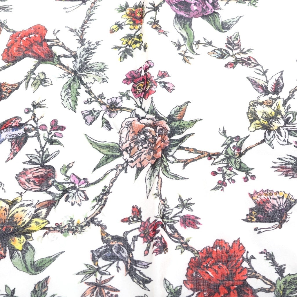 Christian Dior(クリスチャンディオール) カシミヤ混 フローラルプリント 花柄 ストール アイボリー 31FLO140I050 レディース