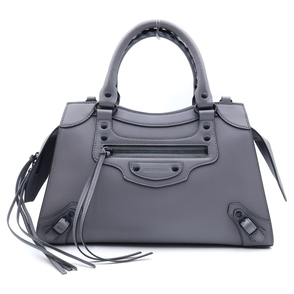BALENCIAGA(バレンシアガ) ネオクラシック シティ スモール 2WAYハンドバッグ ショルダーバッグ パープル レザー 638521 ブラック金具 レディース