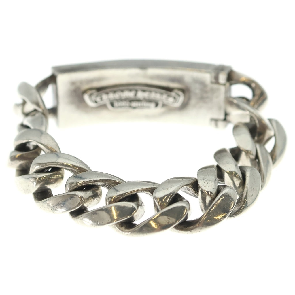 CHROME HEARTS(クロムハーツ) 3CHX プラス IDブルーサファイアシルバーチェーンブレスレット