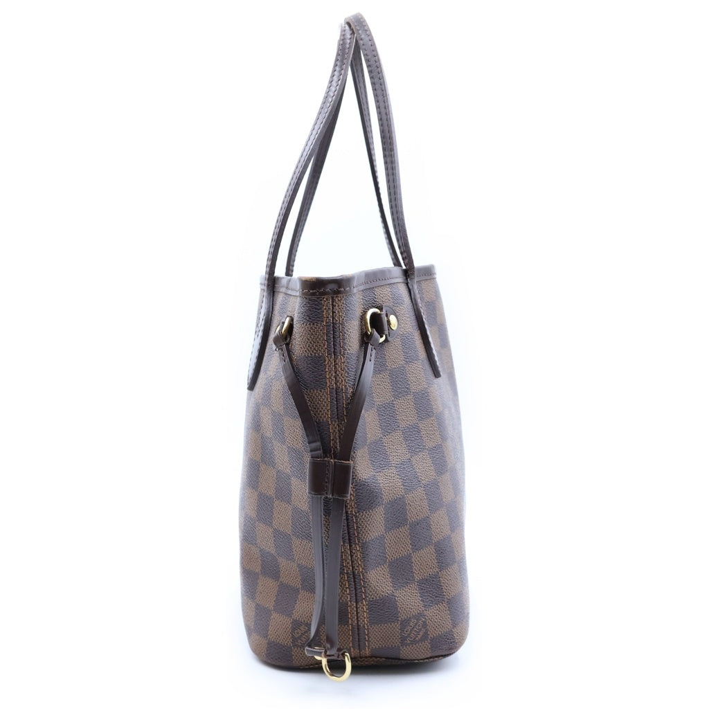 LOUIS VUITTON(ルイヴィトン) ダミエ ネヴァーフルPM ハンドバッグ トートバッグ ブラウン レザー×PVC N51109 ゴールド金具 レディース
