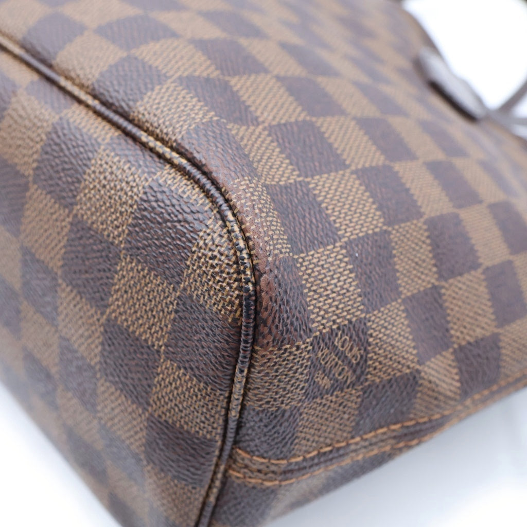 LOUIS VUITTON(ルイヴィトン) ダミエ ネヴァーフルPM ハンドバッグ トートバッグ ブラウン レザー×PVC N51109 ゴールド金具 レディース