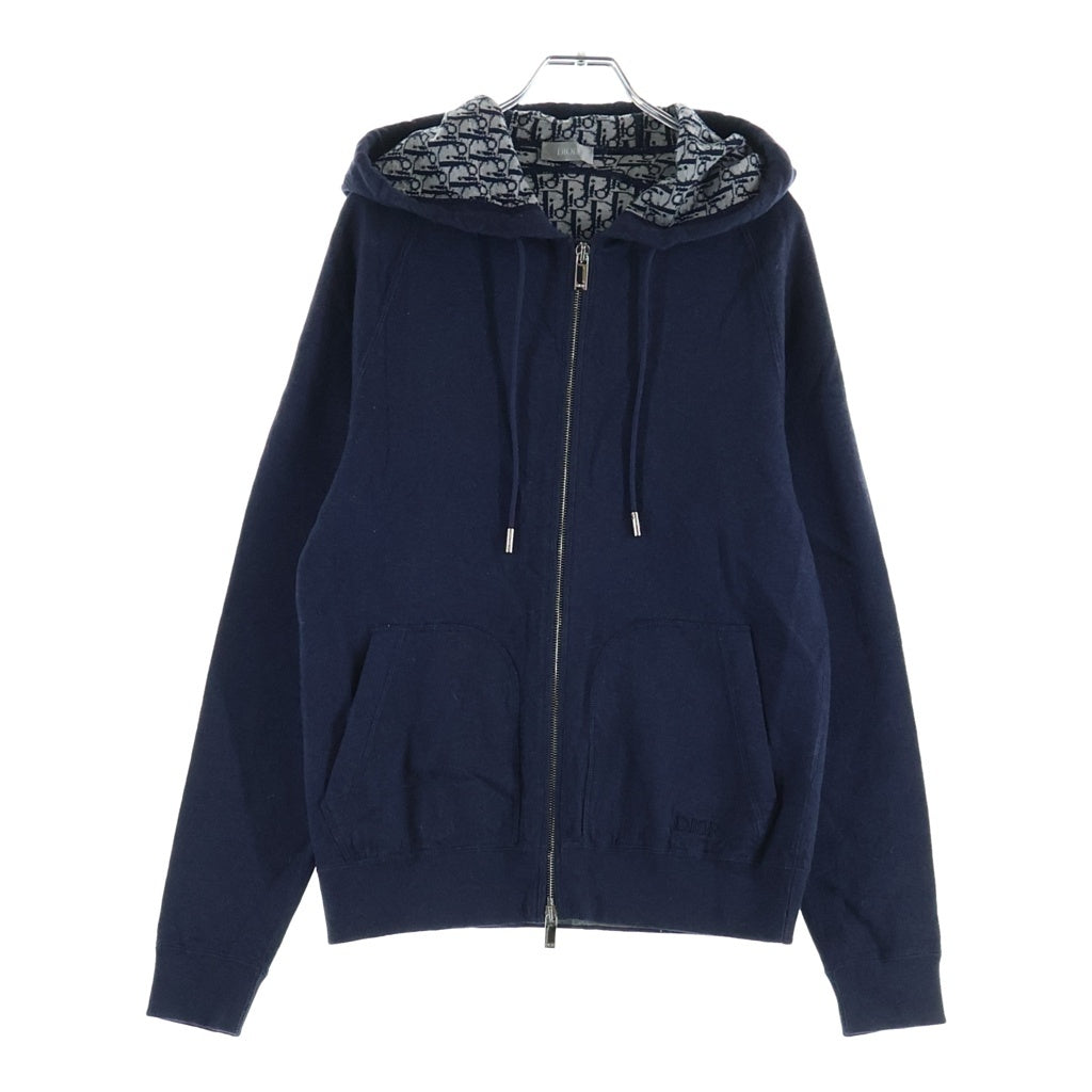 Christian Dior(クリスチャンディオール) オブリーク パーカー スウェット ネイビー コットン 113M221AT225
