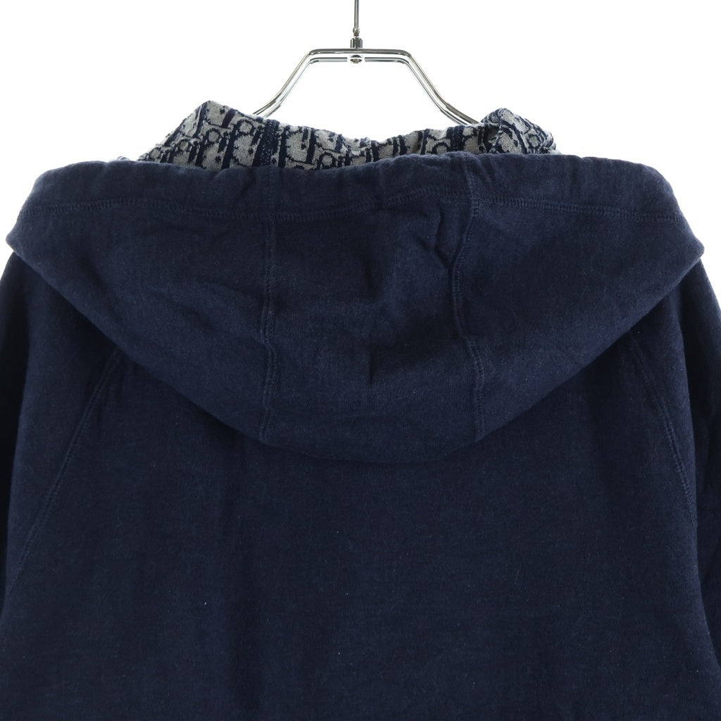 Christian Dior(クリスチャンディオール) オブリーク パーカー スウェット ネイビー コットン 113M221AT225