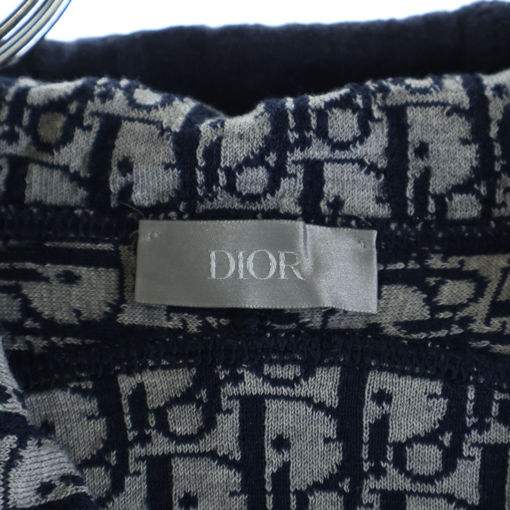 Christian Dior(クリスチャンディオール) オブリーク パーカー スウェット ネイビー コットン 113M221AT225