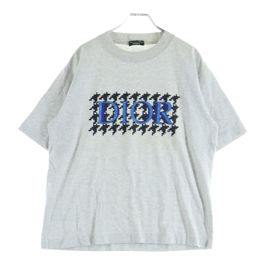 Christian Dior(クリスチャンディオール) MONSIEUR Logo Tee フロントロゴ 半袖Tシャツ カットソー コットン グレー BQS-834241