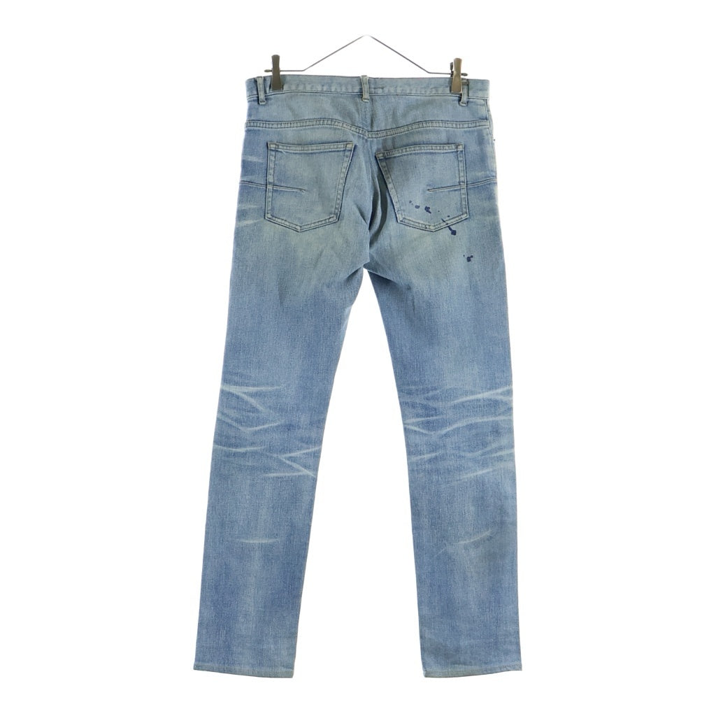 Dior HOMME(ディオールオム) 11SS archive クリス期 INK ME DENIM PANTS インクミー ペイント加工デニムパンツ インディゴ 163D020TY456