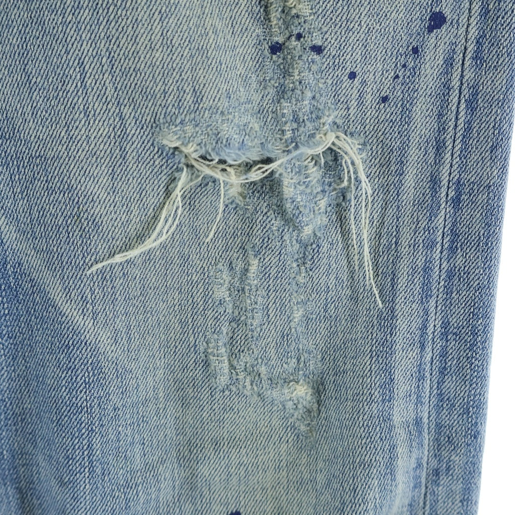 Dior HOMME(ディオールオム) 11SS archive クリス期 INK ME DENIM PANTS インクミー ペイント加工デニムパンツ インディゴ 163D020TY456