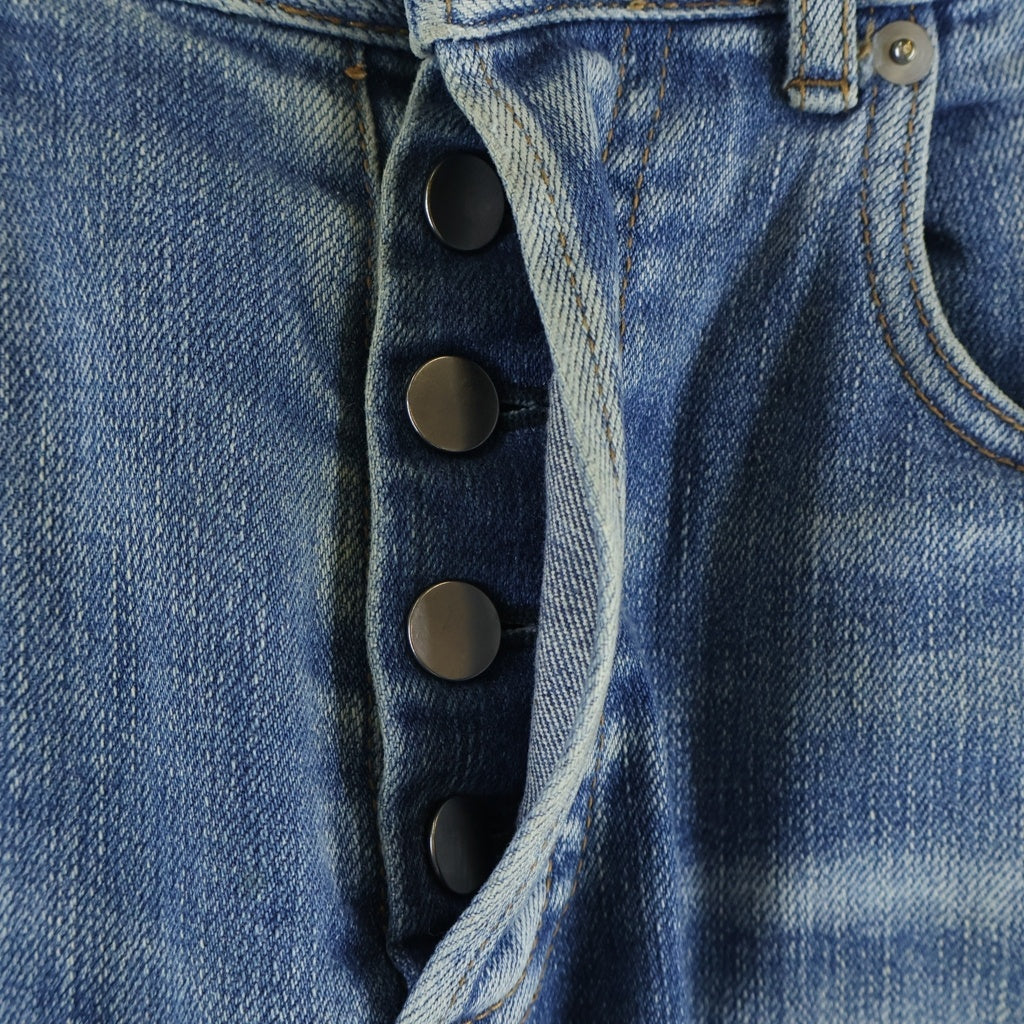 Dior HOMME(ディオールオム) 11SS archive クリス期 INK ME DENIM PANTS インクミー ペイント加工デニムパンツ インディゴ 163D020TY456