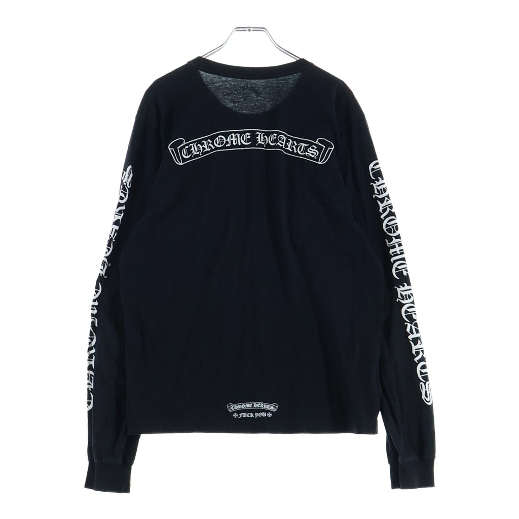CHROME HEARTS(クロムハーツ) CH PLS L/S TEE CHプラスプリント長袖Tシャツ ブラック
