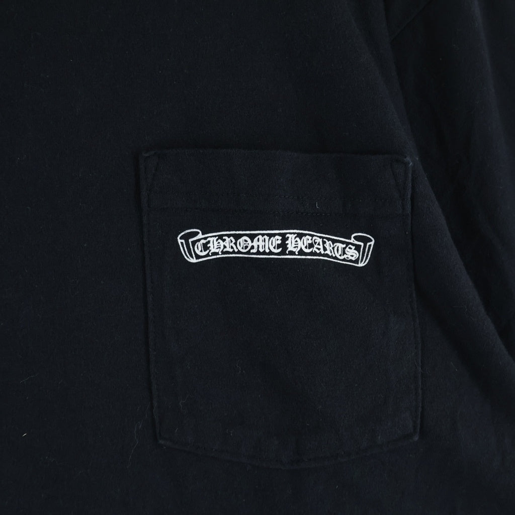 CHROME HEARTS(クロムハーツ) CH PLS L/S TEE CHプラスプリント長袖Tシャツ ブラック
