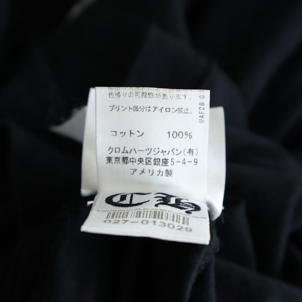 CHROME HEARTS(クロムハーツ) CH PLS L/S TEE CHプラスプリント長袖Tシャツ ブラック