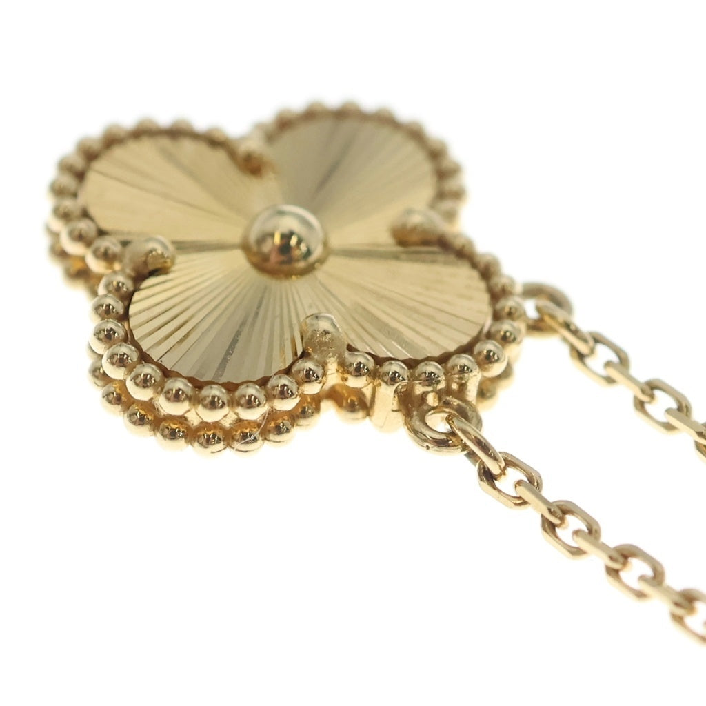 Van Cleef & Arpels(ヴァンクリーフアンドアーペル) ヴィンテージアルハンブラ ギョーシェ ネックレス Au750 イエローゴールド VCARP4KL00 レディース