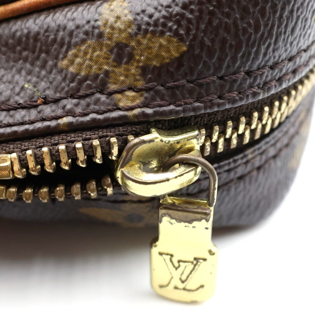 LOUIS VUITTON(ルイヴィトン) モノグラム ダヌーブ ショルダーバッグ ブラウン PVC×レザー M45266 レディース