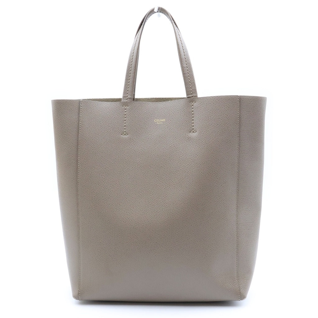 CELINE(セリーヌ) バーティカルカバ スモール ハンドバッグ トートバッグ ベージュ レザー 189813 レディース