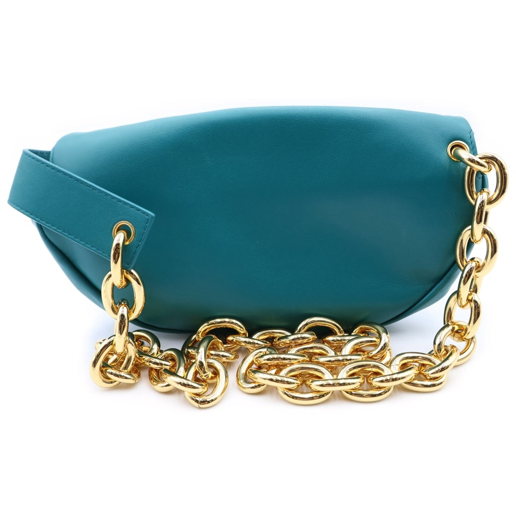 BOTTEGA VENETA(ボッテガヴェネタ) ザ・チェーンポーチ ショルダーバッグ グリーン レザー 641445 レディース
