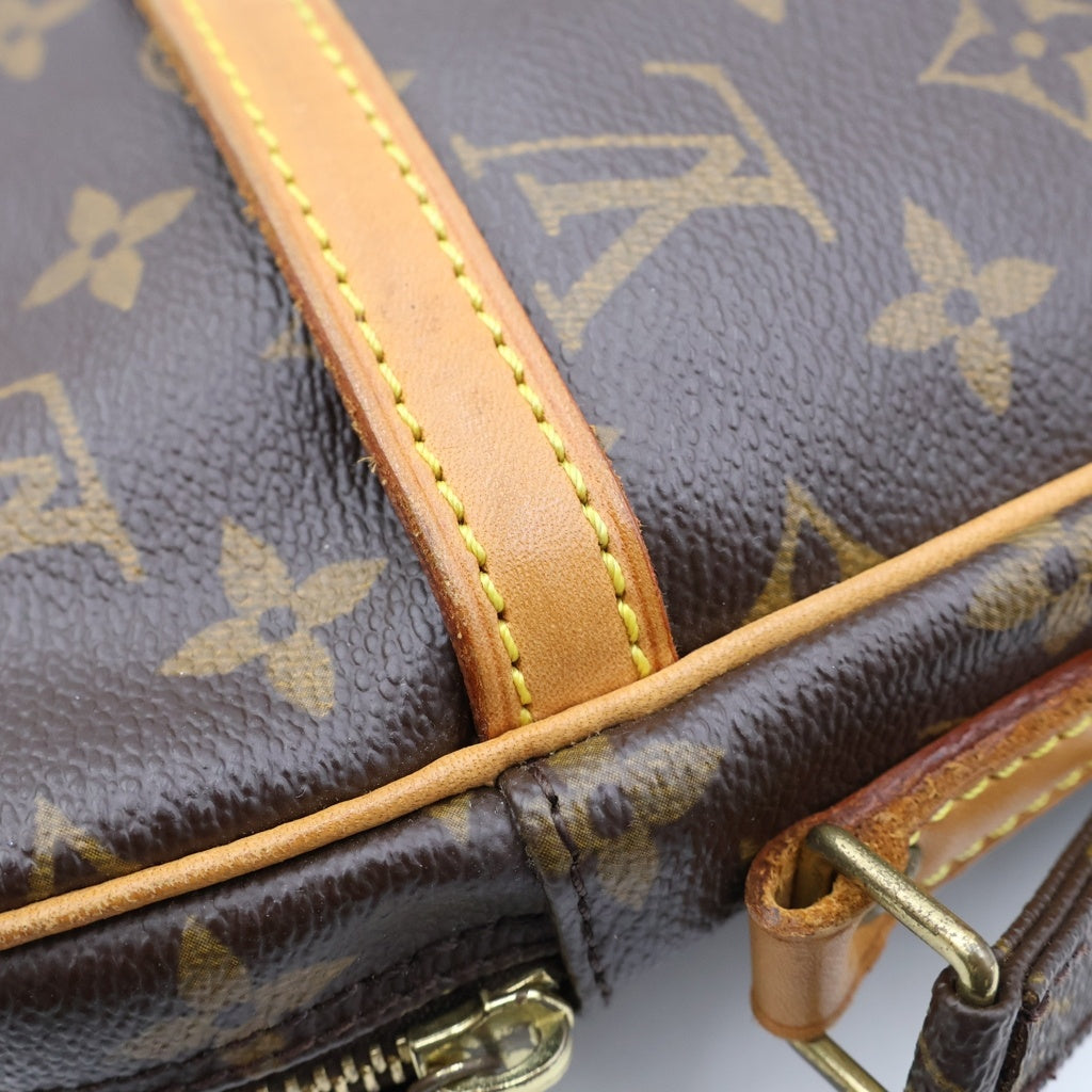 LOUIS VUITTON(ルイヴィトン) モノグラム ダヌーブ ショルダーバック ブラウン PVC×レザー M45264 レディース
