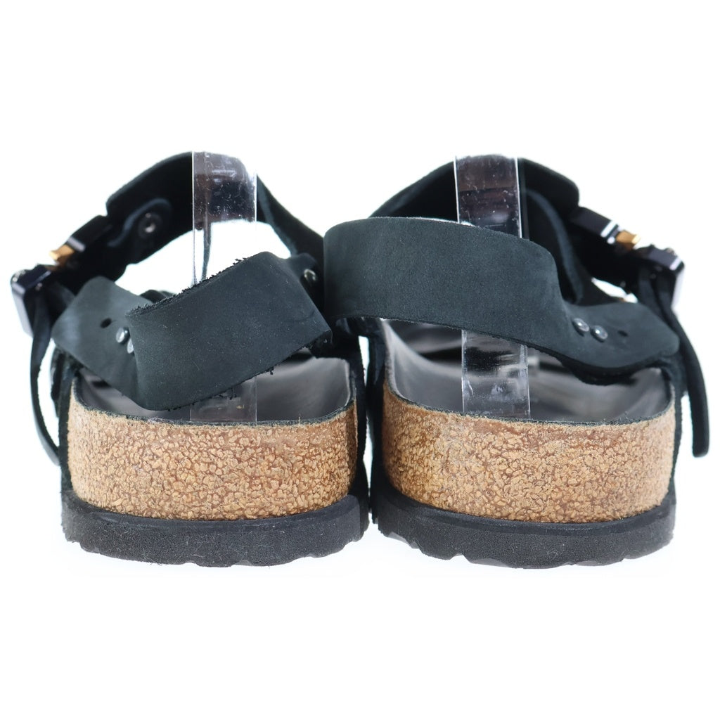Christian Dior(クリスチャンディオール) ×BIRKENSTOCK 22AW ダブルストラップ ミラノサンダル シューズ ビルケンシュトック スエード ブラック