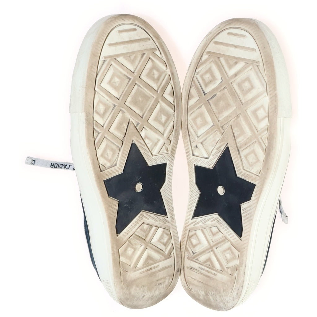 Christian Dior(クリスチャンディオール) Walk'n'Dior レースアップ キャンバスローカットスニーカー ブラック #37 レディース