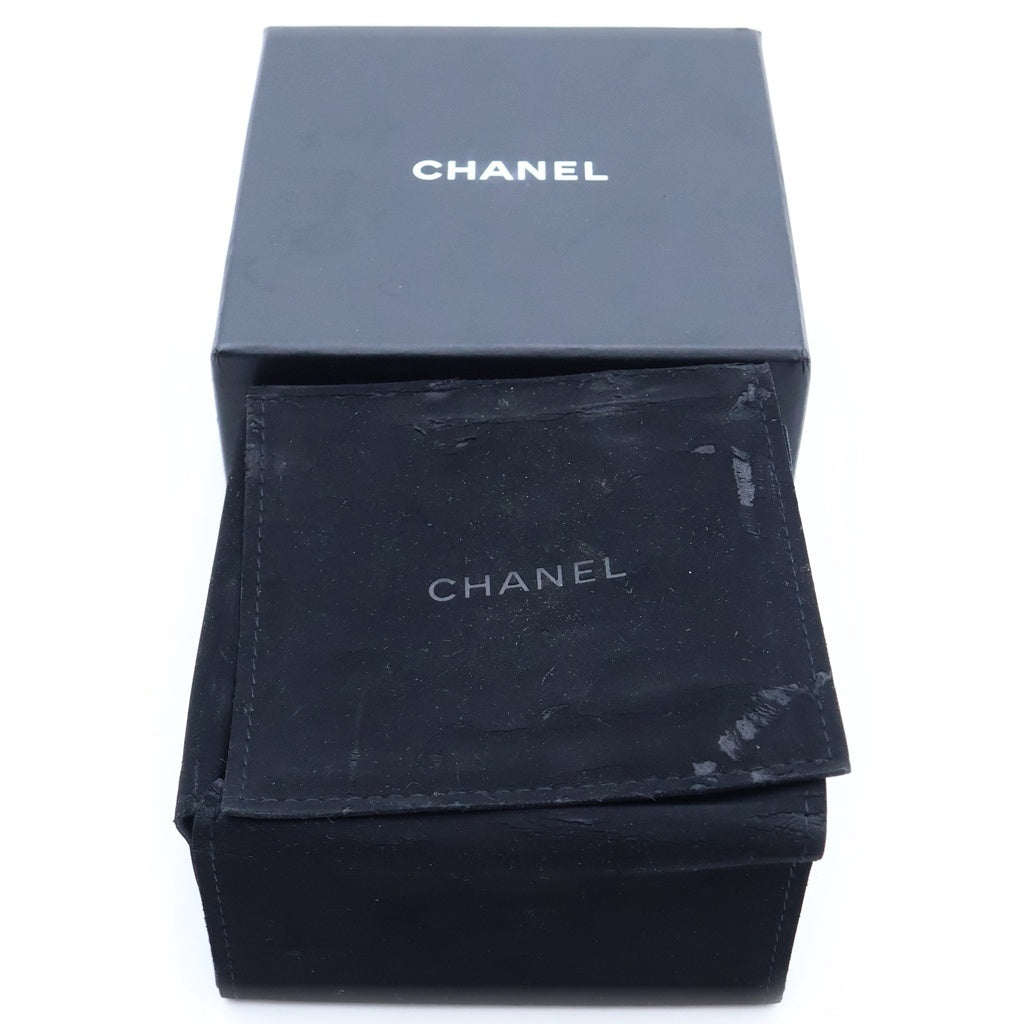 CHANEL(シャネル) ココマーク レザー バングル ブレスレット ネイビー×ゴールド C18C #S レディース