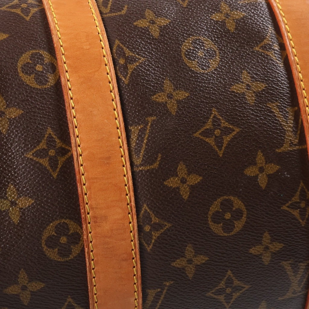 LOUIS VUITTON(ルイヴィトン) モノグラム キーポルバンドリエール45 ボストンバッグ トラベルバッグ ハンドバッグ ショルダーバッグ ブラウン レザー×PVC M41418 ゴールド金具 レディース