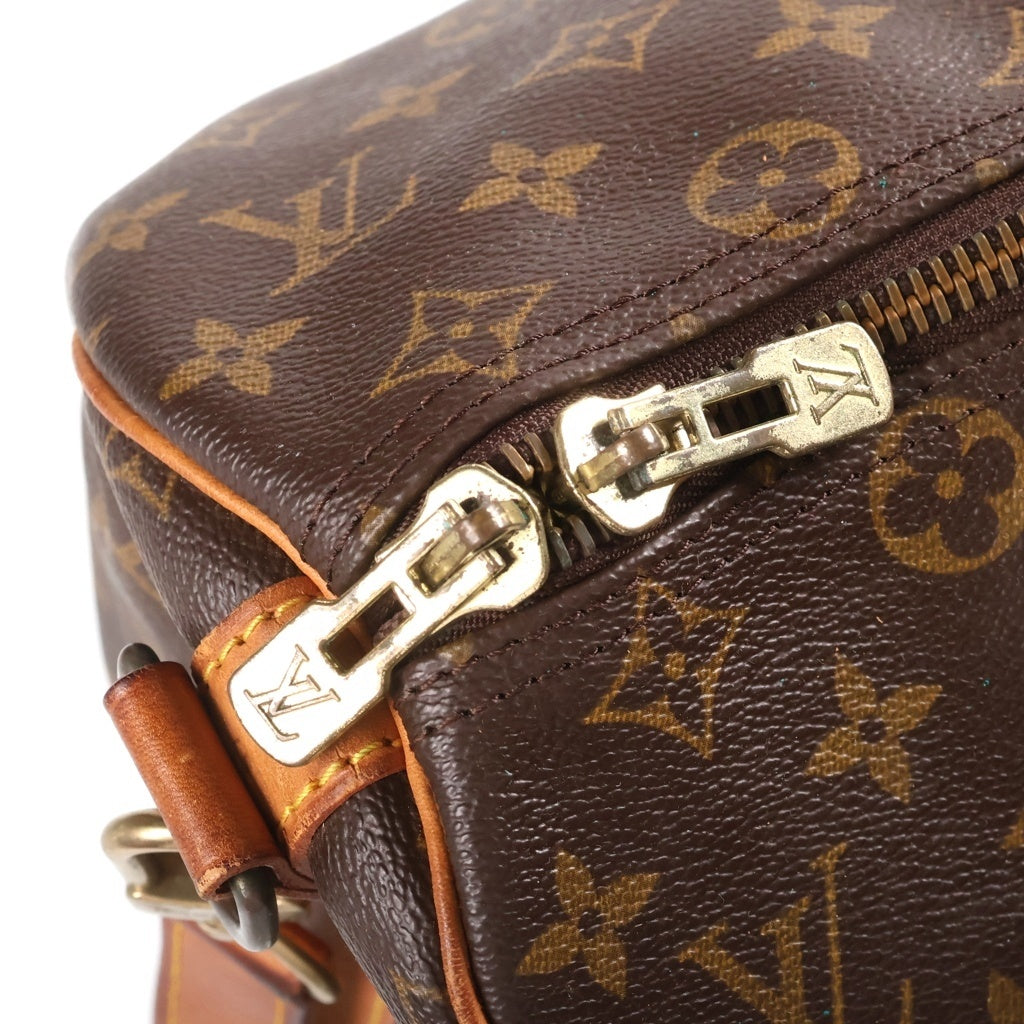 LOUIS VUITTON(ルイヴィトン) モノグラム キーポルバンドリエール45 ボストンバッグ トラベルバッグ ハンドバッグ ショルダーバッグ ブラウン レザー×PVC M41418 ゴールド金具 レディース