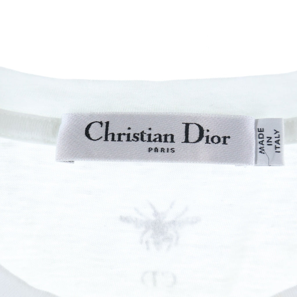 Christian Dior(クリスチャンディオール) ニキ・ド・サンファル ドラゴンパターン 半袖Tシャツ カットソー ホワイト×グリーン #XS 413T09A4519 レディース