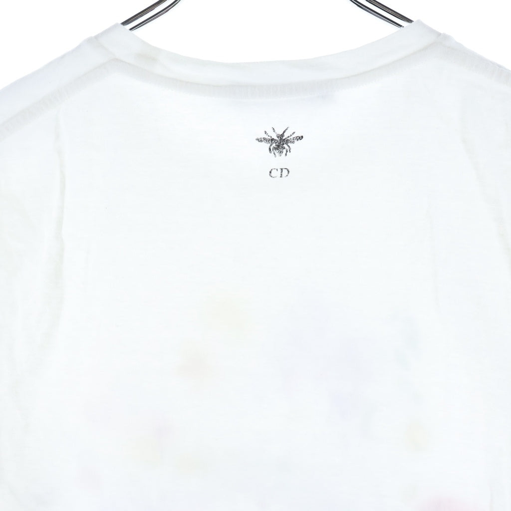 Christian Dior(クリスチャンディオール) フロリレージョ フロントプリント 半袖Tシャツ カットソー ホワイト #XS 353T09A4516 レディース